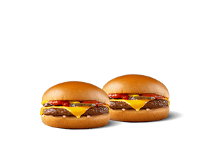 2 Hamburguesas Con Queso